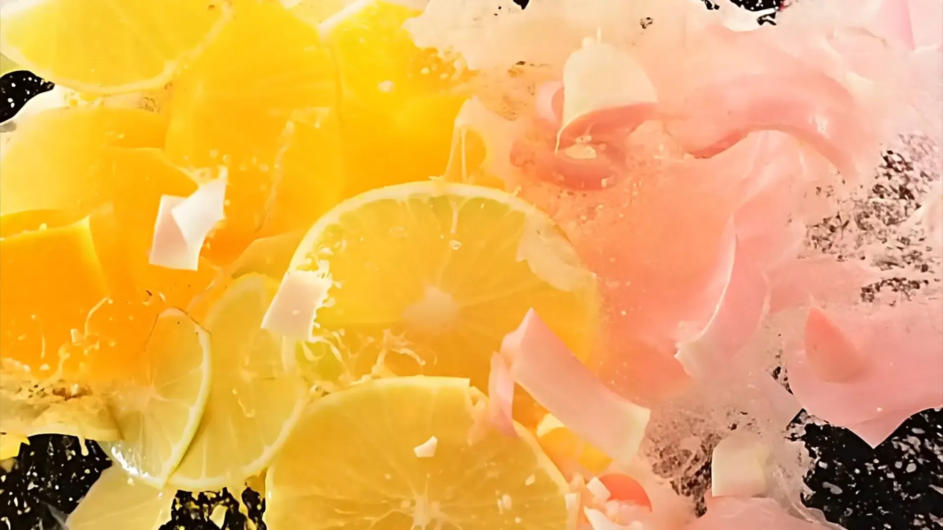 Juicy Lemon and Orange Burst Transition for Video Intros